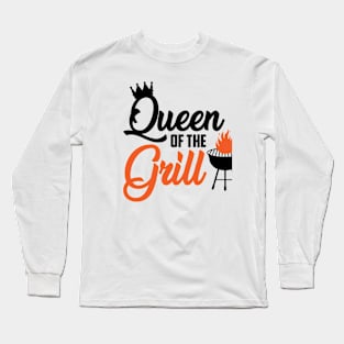 Queen Grilling Long Sleeve T-Shirt